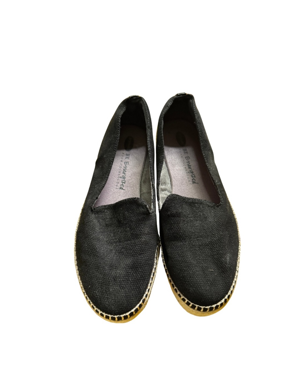 Dr. Scholl's Black Canvas Espadrille Slip-Ons